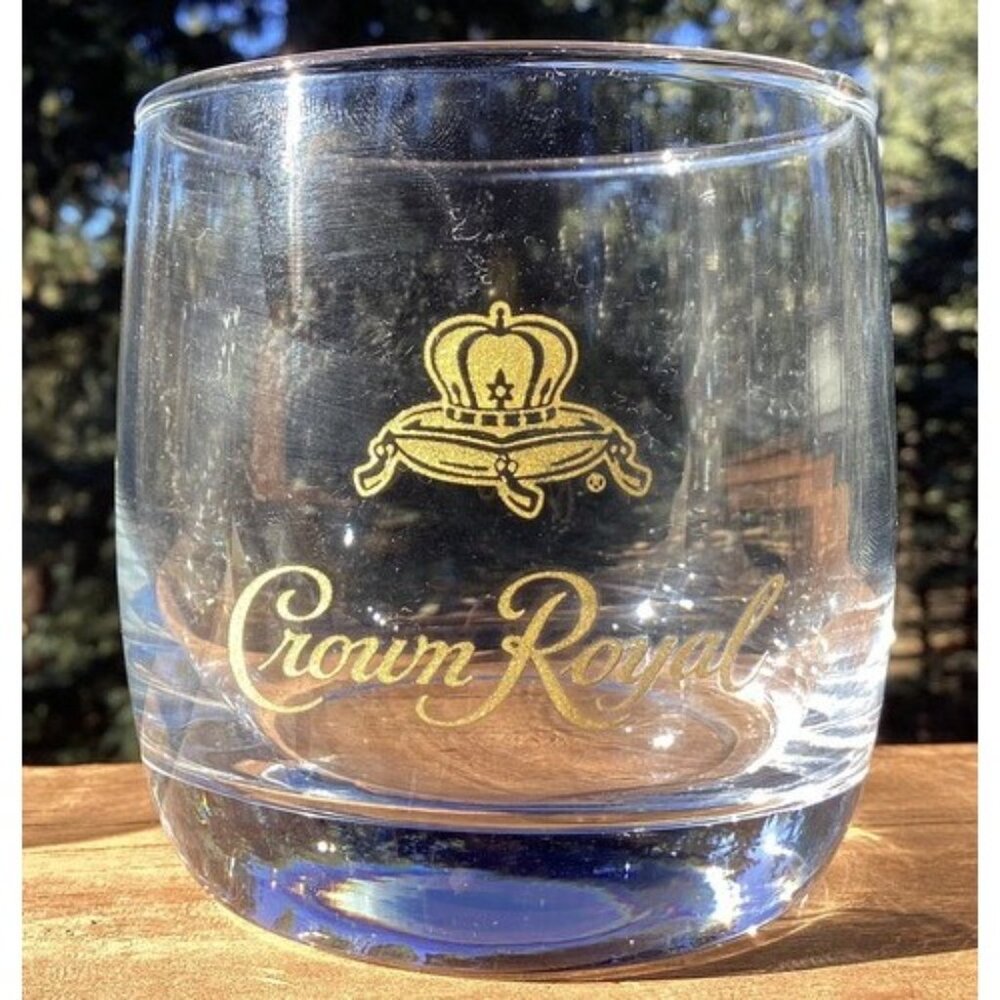 Crown Royal Reserve Whiskey Glass Set of 5 Barware Man Cave Scotch Tumbler Rocks - Picture 2 of 7